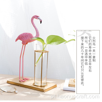 Nordic style decorations flamingo hydroponic living room TV cabinet wine cabinet practical desktop decoration